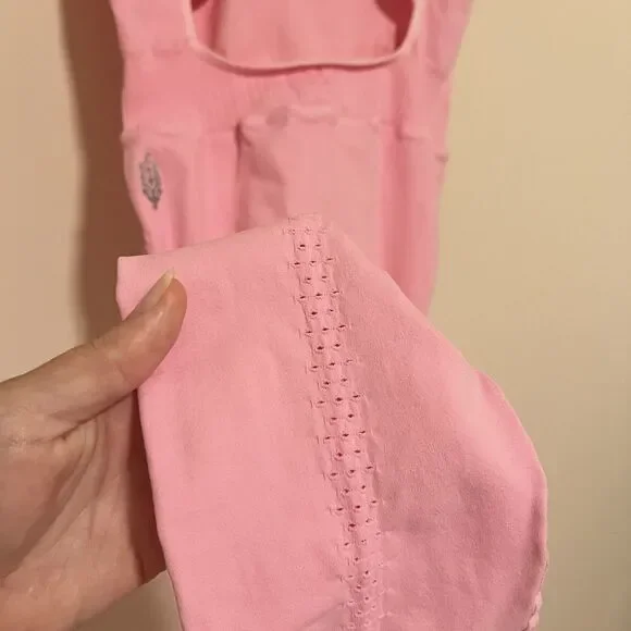 NWT Free People Movement Good Karma Onesie in Cotton Candy Pink Women's XS/S - Picture 9 of 10